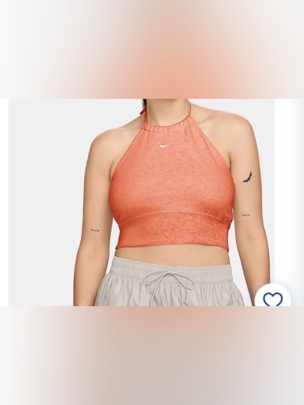 Nike Coral Halter Crop Top